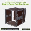 Frontansicht: vier Adam Hall 6162 Rackschienen vorn und hinten