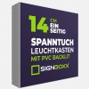 Spanntuch Leuchtkasten  - einseitig - Tiefe 14cm