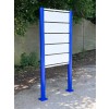 Standschild Rund 9 mit Lamellensystem
