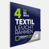 LED-Leuchtrahmen Textil - einseitig - Tiefe 4,0cm 