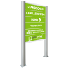 Standschild Rund 9 mit Lamellensystem