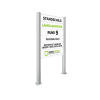 Standschild Rund 9 mit Lamellensystem