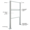 Standschild rund 9 mit Plattensystem