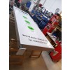 Werbepylon gerade Soft Line einseitig oder zweiseitig