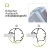 Standschild Rund 9 mit Lamellensystem