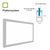 Standschild rund 9 mit Plattensystem
