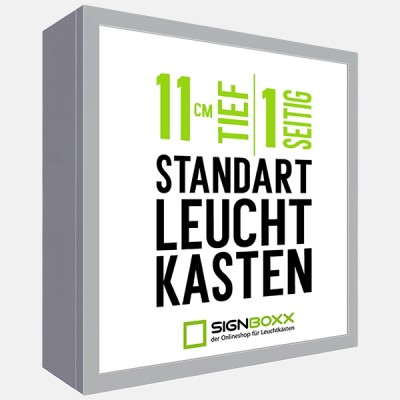 LED Leuchtkasten – einseitig – Tiefe 11 cm – Leuchtreklame