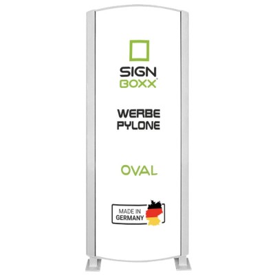 LED Werbepylon Oval – einseitig oder zweiseitig na Maß