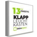 Klapp Leuchtkasten (Diakasten) - Tiefe 13 cm - einseitig