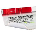 Textil Spanntuch für unbeleuchtete Rahmen mit Keder