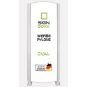 LED Werbepylon Oval – einseitig oder zweiseitig na Maß