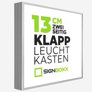 Klapp Leuchtkasten - Tiefe 13 cm - Zweiseitig