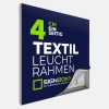 LED-Textil-Leuchtrahmen – einseitiger Leuchtkasten mit 4,0 cm Tiefe