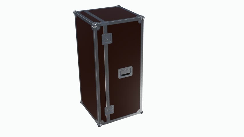 Rack Case 19 Zoll von Signboxx mit 24 H&ouml;heneinheiten, braunem Birken-Multiplex und silbernen Alu-Profilen