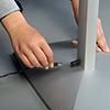 LED Leuchtrahmen Infoständer Kabelausgang